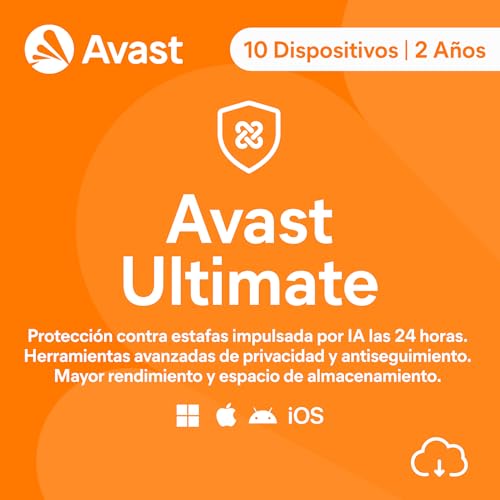 Avast Ultimate 2025 | 10 Dispositivos | 2 Años | Descarga digital