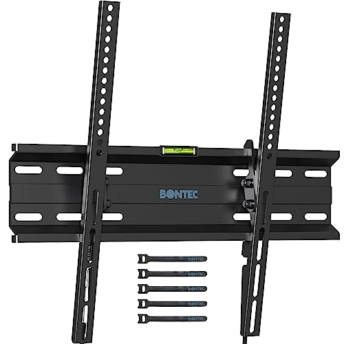 BONTEC Suporte para TV de parede inclinável ultra fina para televisões de 23 a 60 polegadas de LED/LCD/Plasma, suporte para TV para televisores carregamento máximo. 45 kg, máx. VESA 400 x 400 mm