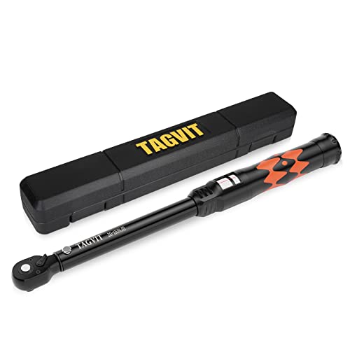 TAGVIT Chave dinamométrica 3/8", 20-110 Nm, chave dinamométrica de ± 3% de precisão com arraca reversível para bicicleta, moto e carro