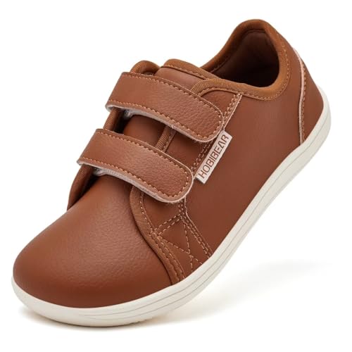HOBIBEAR Kids Calçado escalço largo para meninos meninas Outdoor Trail Running Minimalist Walking leves flexíveis de Trail Shoes
