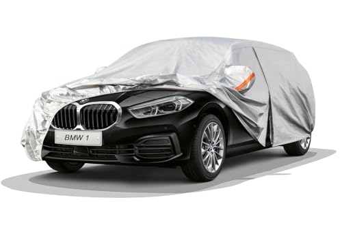 Kayme Capa de carro exterior, compatível com BMW série 1 E87/E81/F20/F21/F40 (2004-2025), capa para carro impermeável respirável anti-UV anti-pó de 6 camadas, cobertura de carro com fecho de correr .