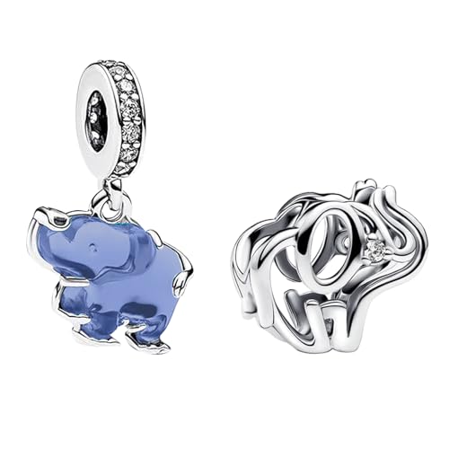 Amuefer Charms Plata De Ley 925 Pulsera Collar Colgantes Perlas Encanto Mariposas, Amor, Regalos Para Madre CumpleañOs Tortugas, Viaje Perlas Regalo