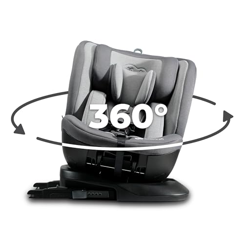 Kinderkraft XPEDITION 2 I-Size, cadeira de carro, isolfix, cadeira de carro para bebé, para crianças, ajustável, 5 posições, cadeira, para carro, assento de carro, giratório de 360º, grupo 0 / 1/2/3,