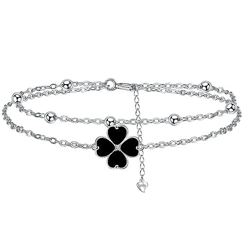 Yinsen Pulseiras para mulher prata de lei 925 para mulher com 3A zircónia cúbica pulseira, ajustável 17 4 cm pulseiras, presentes para mulheres