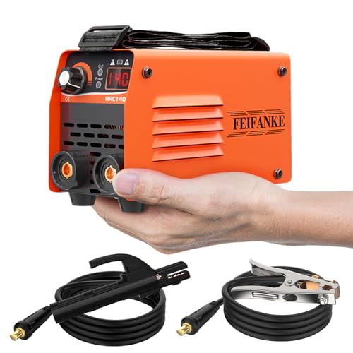 FEIFANKE ARC140 Mini soldador inversor 140A máquina de soldar IGBT DC portátil soldador elétrodo com elevador Lift TIG, ecrã LED, Hot Start, anti-Stick, 210 x 130 x 90 mm