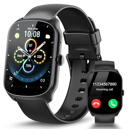 STECEi Relógio inteligente homem mulher, 1,95" HD ecrã curvo Smartwatch com chamadas Bluetooth, monitor de ritmo cardíaco e sonho, pulseira atividade 110 modos desportivos, impermeável IP68, azul