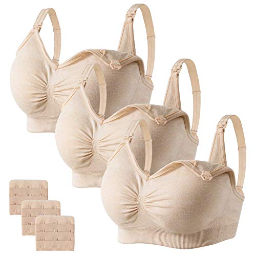 HBselect Sutiã de amamentação sem costuras, multicolorido, sutiã de maternidade, sutiãs de pré-maternidade, sutiã multicolor para grávida