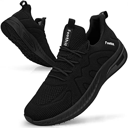 Feethit Sapatilhas desportivas sapatilhas corrida para homem correr jogging caminhar ambas ginásio fitness atlético ténis trabalho sapatilhas leves respiráveis sapatilhas desportivas homem