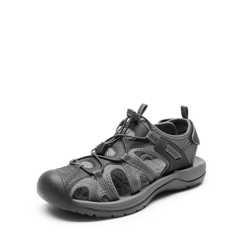 DREAM PAIRS Sandálias homem verão trekking desportivas praia antiderrapantes sapatos com ponta fechada de caminhadas