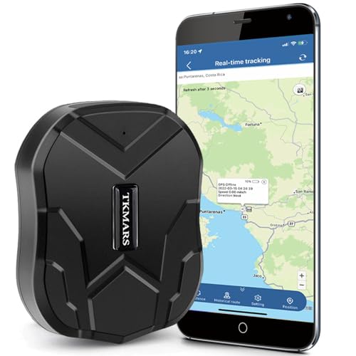 Localizador GPS para carro TKMARS Rastreador GPS sem subscrição 90 dias em espera 5000 mAh magnético impermeável anti-roubo App gratuito localizador localizador para carro mota camião TK905