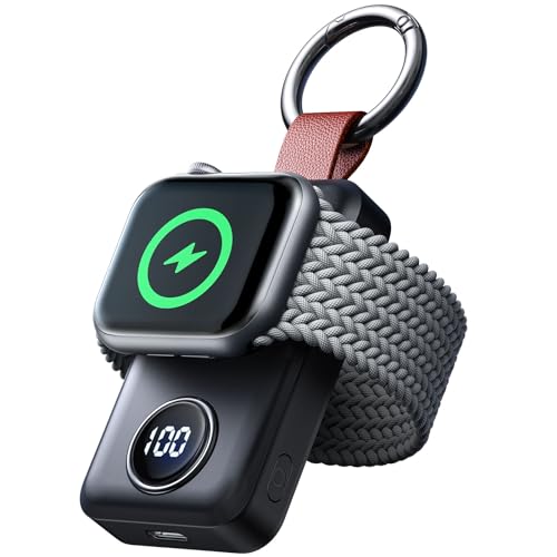 JOYROOM Carregador Apple Watch, 2000 mAh carregador sem fios portátil para Apple Watch Series 9/8/7/6/5/SE/4/3/2/UItra 2/Ultra, magnético