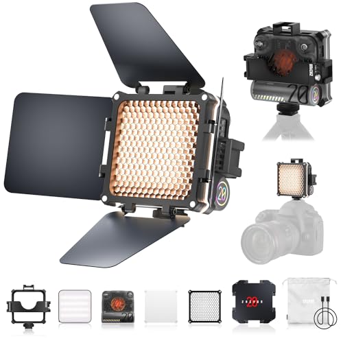 Luz de vídeo, ZHIYUN M20 Combo [oficial] luz de preenchimento LED para vídeo, ajustável 2700-6500K, bateria integrada de 4500 mAh, iluminação contínua para fotografia de vídeo DSLR