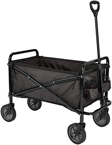 Amazon Basics Bobina dobrável para jardim e ar livre com saco de cobertura, preto