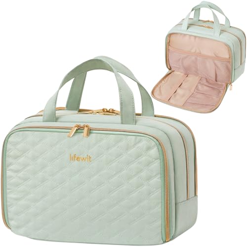 Lifewit Neceser viagem portáteis para mulher, Verde menta, Moderno