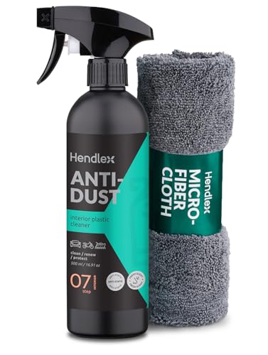 Limpa salpicos de carro, 500 ml, com pano de microfibra, limpeza interior, elimina pó e sujidade, deixa brilho e aroma fresco, renovador de plásticos carro