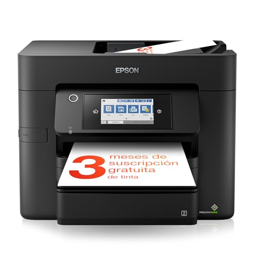 Impressora a jato de tinta multifuncional WorkForce Pro WF-4830DTWF A4 com conectividade sem fios e 3 meses de assinatura de tinta ReadyPrint