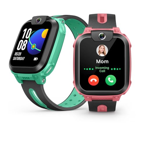 imoo Z1 Relógio inteligente para crianças, relógio inteligente para meninas com telemóvel, Smartwatch crianças com vídeo de longa duração e chamada telefónica, IPX8 resistente à água (Z1, Rose)