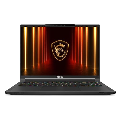 MSI Stealth A16 AI+ A3XWJG-021XES, portátil de jogos de 16" (AMD Ryzen AI 9 HX 370, 64 GB RAM, 1TB SSD, RTX 5090-24 GB, sem sistema operacional) teclado QWERTY espanhol