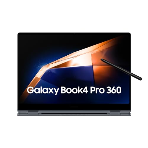 Samsung Galaxy Book4 Pro 360, Computador portátil conversível com 16", HDR, táctil e S Pen, Intel Core Ultra 7-155H, 16 GB RAM, 1 TB SSD, Intel ARC Graphics, Windows 11 Home, cinzento, teclado QWERTY