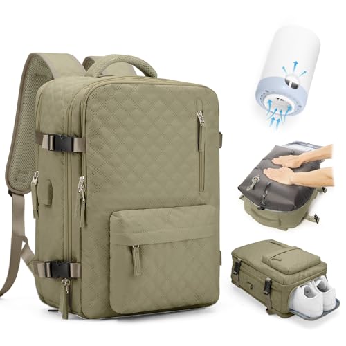 Mochila viagem cabine avião 40 x 30 x 20 para Ryanair mochilas a vácuo com bomba para mulher mala de cabine 45 x 36 x 20 Easyjet bagagem de mão mochila de caminhada mochila impermeável cabine mochila