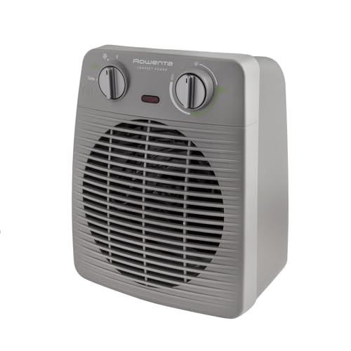 Rowenta Compact Power, mini radiador, aquecedor de até 2000 W, modo eco, temperatura e potência ajustáveis, design compacto, modo ventilador, uso seguro, SO2212F0