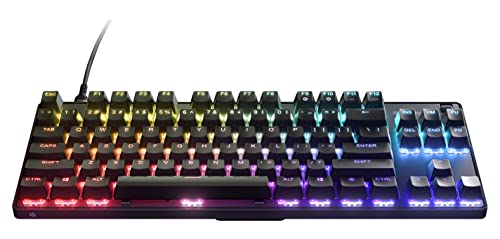SteelSeries Apex 9 TKL - Teclado mecânico de jogos - interruptores ópticos - acionamento de 2 pontos - fator forma compacto Esports TKL - interruptores intercambiáveis - teclado (QWERTY)