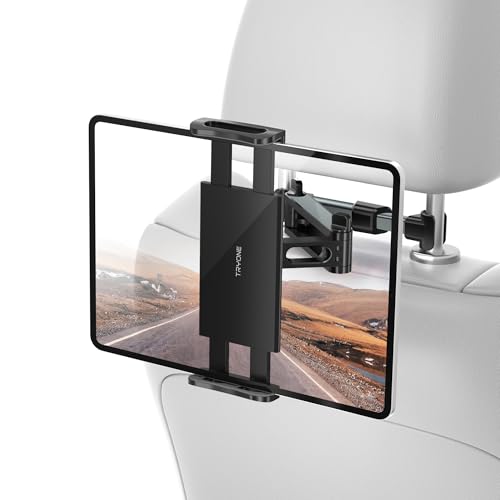 TRYONE Suporte para tablet para carro, suporte de carro encosto de cabeça - suporte extensível para tablet móvel iPad/Samsung Galaxy Tabs/Amazon Kindle Fire HD/Switch/outros dispositivos de 4,4-11
