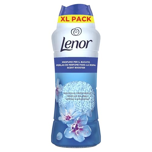Lenor UNstoppables Pérolas de perfume para roupas, 41 lavagens (495 g), suavizante com fragrância de brilho fluorescente, potenciador de frescura