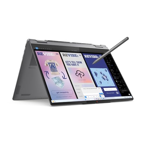Lenovo Yoga 7 2-em 1 Gen 10 – Computador portátil IA descapotável tátil 14" OLED (Intel Core Ultra 5 226V, 16 GB RAM, 512 TB SSD, Wi-Fi 7, Win 11 Home, Copilot PC) Tecnologia lado QWERTY Espanhol Ol