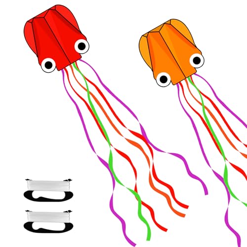 Flintronic Cometas para Niños, Cometa Dinosaurio Grande con 100m Hilo de Cometa, Fácil de Volar y Montar Cometa, para Playa, Campamento, Viaje, Juegos al Aire Libre