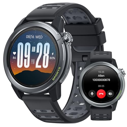 Mibro GS Active2 Smartwatch para Padel com chamadas Bluetooth, peso 39,68 g, relógio inteligente para corrida com GPS, impermeável 5ATM, 150 modos desportivos, compatível com Android e iOS, cinzento