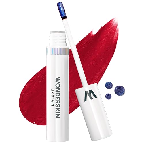 Wonderskin Wonder Blading, tinta labial vermelha de longa duração, resistente à água, natural e à prova de transferência (máscara divina)