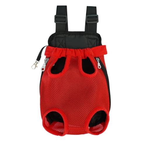 Mochila transportadora de cães, pernas fora da mochila de transportadora de cães com orientação frontal, portador de baús dianteiro de animal de estimação ajustável para viagem ao ar livre