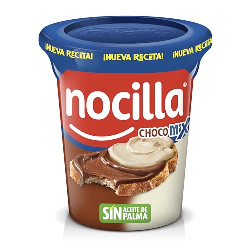 Nocilla, ChocoMix Creme duplo de cacau e leite com avelãs, sem óleo de palma, frasco 340 g