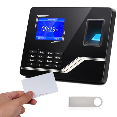 Aktivstar Máquina assistência dos funcionários de fixar máquina de transferência biométrica para funcionários com impressão digital, RFID e pino, sistema em espanhol para controlo de horário sem taxas