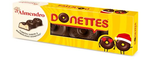 El Almendro, Tougão donettes, doce natal sabor chocolate, ideal para presente ou cestas de Natal, 150 gramas