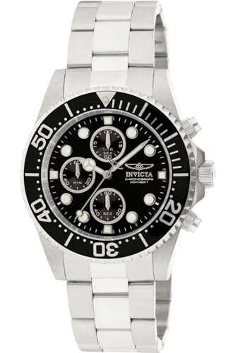 Invicta Pro Diver Relógio de quartzo para homem de aço inoxidável, 43 mm