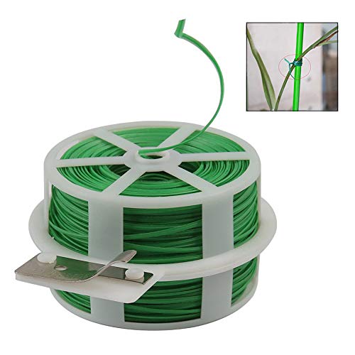 iwobi 100 m jardim planta latas de jardim, fio plastificado para jardim, planta de arame de atado verde com alfaiate para jardim, casa, escritório