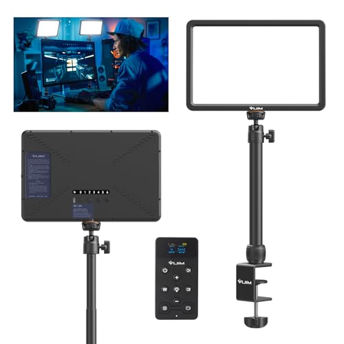 Candeeiro de vídeo LED ULANZI K20 Key Light, painel LED profissional para estúdio com 600 lúmenes e 10 W, luz de vídeo de 11" regulável (2500 K-9000 K), para YouTube e transmissão ao vivo