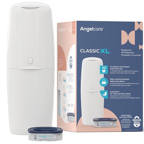 Angelcare Classic XL cubo de fraldas com cartucho de recarga octogonal