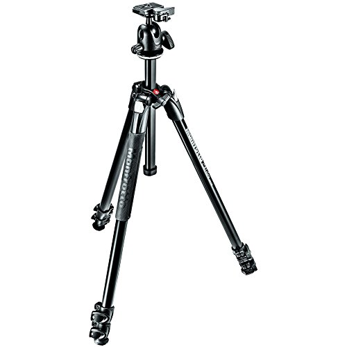 Manfrotto 290 Xtra - kit tripé de 3 secções e rótula de bola (alumínio)