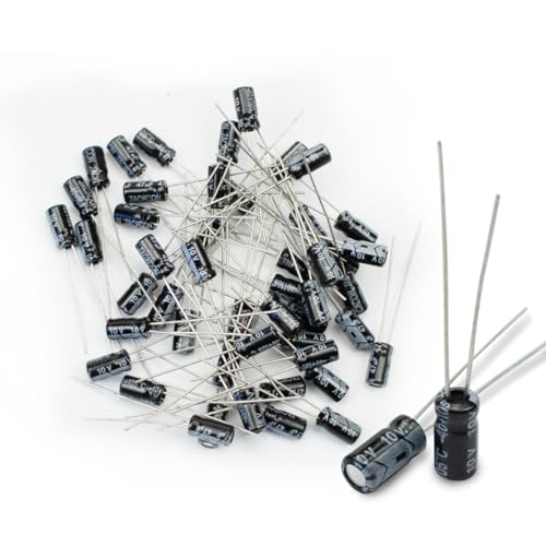 Innfeeltech condensadores eletróliticos de 50 peças 47uf 10 V condensadores eletróliticos radiais de alumínio