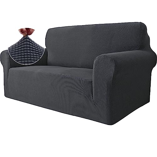 Ystyle Capa para sofá de 2 lugares, capas elásticas ajustáveis para sofá, protetor de sofá gatos riscos e cães animais de estimação, capa de sofá com apoios de braços antiderrapante antimanchas,