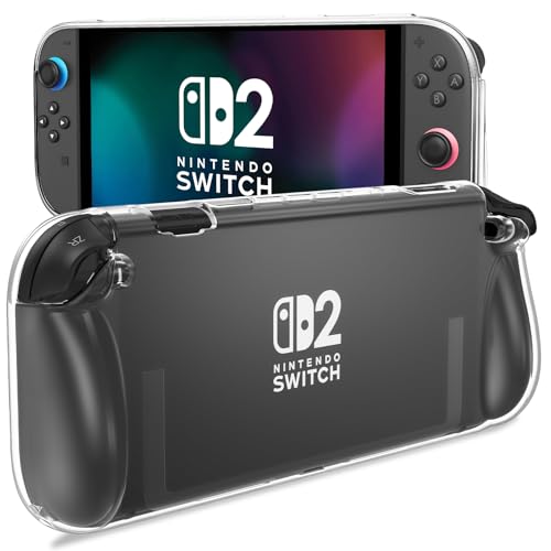 ProCase Estojo compatível com Nintendo Switch 2 2025, capa TPU ultra fina anti-riscos - claro [Nintendo_Switch]