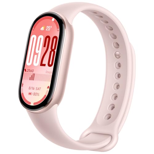 Xiaomi 2025 Smart Band 10 - Autonomia de até 21 dias, 1,72 polegadas, AMOLED com taxa de atualização de 60 Hz, sonho, stress, SpO2, monitor de frequência cardíaca, 5 ATM, minha fitness, rosa-(ver) São
