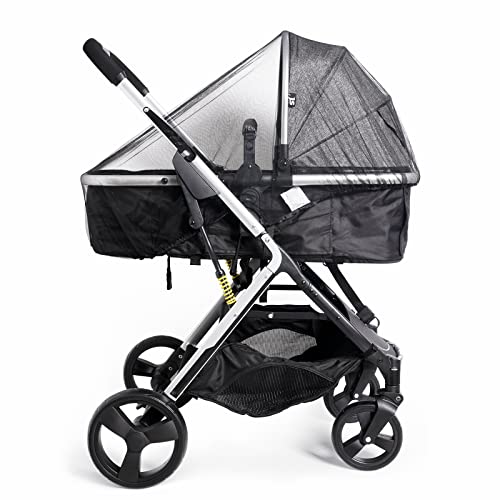 Homord Mosquiteira carro bebé universal com fecho de correr mosquiteira carro bebé com bolsa mosquiteira carrinho bebé para Bugabooo, cadeira de passeio e berço de viagem