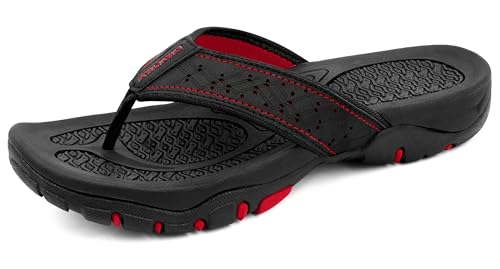 ChayChax Chinelos para homem, sandálias desportivas de praia e piscina, verão, sapatilhas Flip Flops com sola de borracha