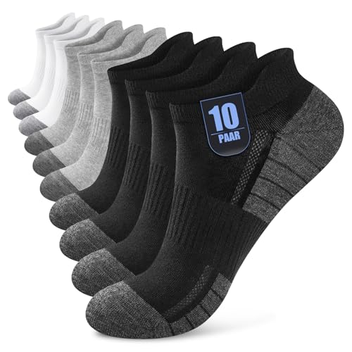 Effeet 10 pares meias tornozelo homem mulher, meias curtas de algodão respiráveis, ideais para desporto, corrida, casa, trabalho, verão