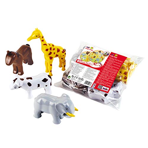 Theo Klein 0071 - Funny Puzzle 1+ com 4 animais magnéticos girafa , elefante, cavalo e vaca