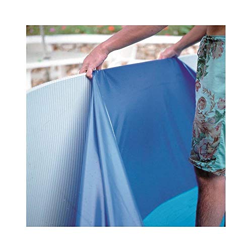Gre FSP350 Liner para piscinas redondas, 350 x 90 cm (comprimento x altura), sistema overlap, cor azul